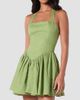 NICHOLAS Women's Amalie Halterneck Linen Drop-Waist Minidress - 3