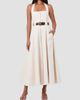 NICHOLAS Women's Anastasia Cotton Zip-Front Belted Midi-Dress - 2