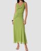 NICHOLAS Women's Calia Ruched Georgette Maxi Dress - 3