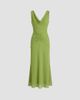 NICHOLAS Women's Calia Ruched Georgette Maxi Dress - 5