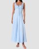 NICHOLAS Women's Dina Ruched Linen Midi-Dress - 2