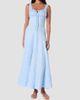 NICHOLAS Women's Dina Ruched Linen Midi-Dress - 3