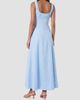 NICHOLAS Women's Dina Ruched Linen Midi-Dress - 4