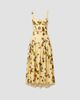 NICHOLAS Women's Drenica Floral Drop-Waist Linen-Blend Midi-Dress - 1