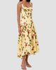 NICHOLAS Women's Drenica Floral Drop-Waist Linen-Blend Midi-Dress - 3