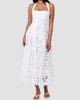 NICHOLAS Women's Elisabeth Cotton Broderie Lace Halter Midi-Dress - 2