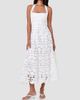 NICHOLAS Women's Elisabeth Cotton Broderie Lace Halter Midi-Dress - 3