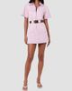 NICHOLAS Women's Embla Utility Belted Denim Minidress - 2