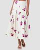 NICHOLAS Women's Jordana Pleated Floral Linen-Blend Midi-Skirt - 3