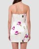 NICHOLAS Women's Kaline Floral Satin Strapless Minidress - 4