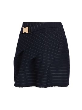 NICHOLAS Women's Kay Pinstriped Miniskirt