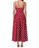NICHOLAS Women's Mireille Belted Polka Dot Linen-Blend Midi-Dress - 4