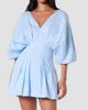 NICHOLAS Women's Nicoline Linen Pleated Minidress - 3
