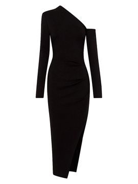 NICHOLAS Women's Shiloh Asymmetric Cold-Shoulder Midi-Dress