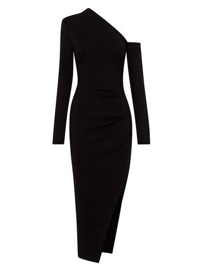 NICHOLAS Women's Shiloh Asymmetric Cold-Shoulder Midi-Dress