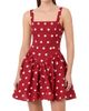 NICHOLAS Women's Vittoria Polka Dot Linen-Blend Minidress - 3