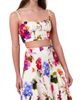 NICHOLAS Women's Yulia Floral Bustier Crop Top - 4