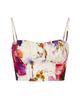 NICHOLAS Women's Yulia Floral Bustier Crop Top - 6
