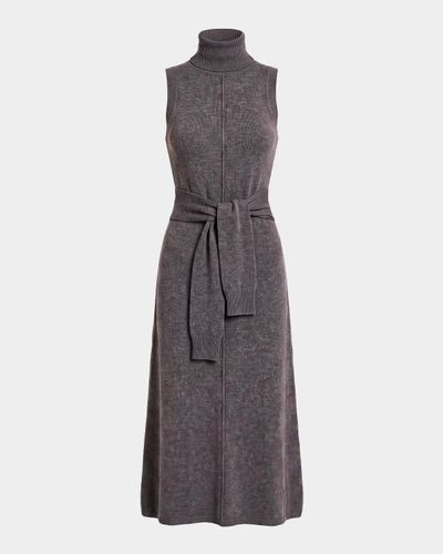 NICHOLAS Zinnia Sleeveless Turtleneck Midi Sweater Dress