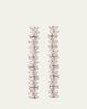 Nickho Rey Cindy Rhodium Crystal Drop Earrings - 1