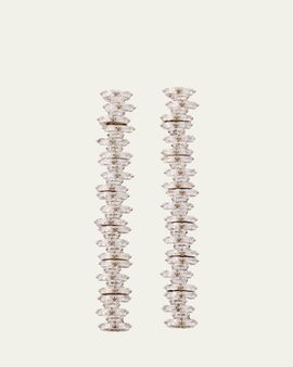 Nickho Rey Cindy Rhodium Crystal Drop Earrings