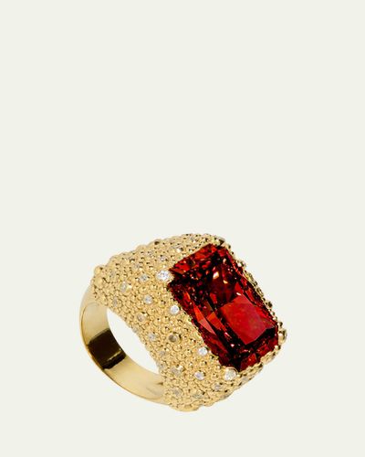 Nickho Rey Hilton 14K Gold Vermeil Cubic Zirconia Cocktail Ring