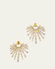 Nickho Rey Holly Earrings with Crystals, White - 1
