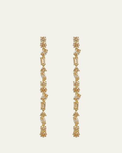 Nickho Rey Julie 14K Gold Vermeil Cubic Zirconia Large Linear Earrings