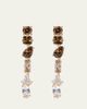 Nickho Rey Julie 14K Gold Vermeil Cubic Zirconia Medium Linear Earrings - 1