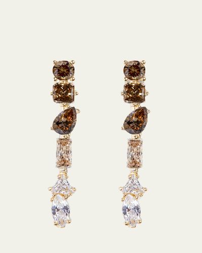 Nickho Rey Julie 14K Gold Vermeil Cubic Zirconia Medium Linear Earrings
