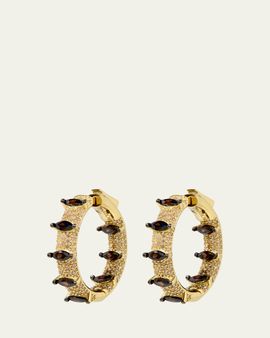 Nickho Rey Rollins 14K Gold Vermeil Cubic Zirconia Hoop Earrings