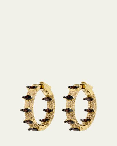 Nickho Rey Rollins 14K Gold Vermeil Cubic Zirconia Hoop Earrings