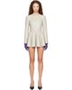 Nicklas Skovgaard Nicklas Skovgaard Gray Sienne Leather Minidress - 1