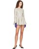 Nicklas Skovgaard Nicklas Skovgaard Gray Sienne Leather Minidress - 4