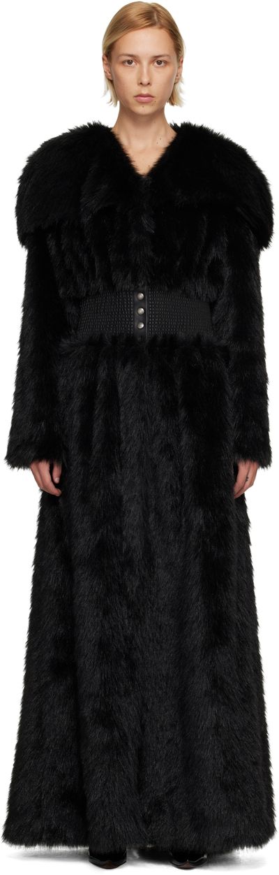 Nicklas Skovgaard Nicklas Skovgaard SSENSE Exclusive Black Lily Faux-Fur Coat