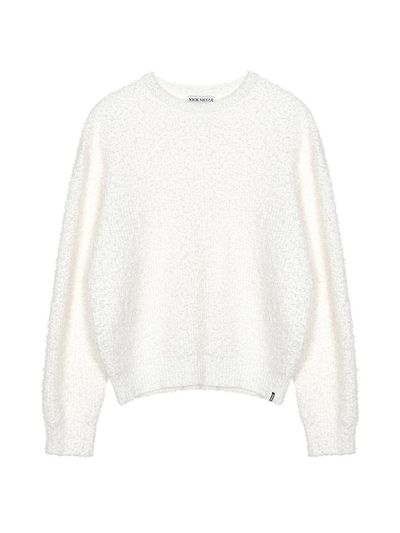 NICK&NICOLE BOUCLE LS SWEATER [CREAM]