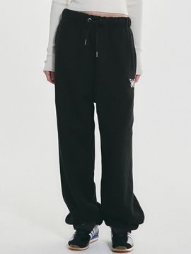 NICK&NICOLE Butterfly Embroidered High Quality Wide Pants [Black]