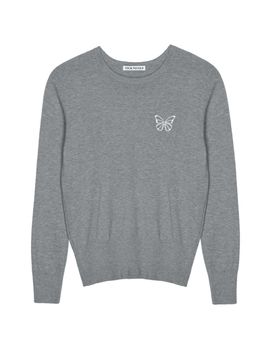 NICK&NICOLE Butterfly Signature Round Viscose Knit [Gray]