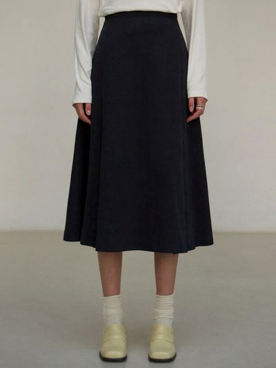 NICK&NICOLE Classic Flare Skirt (Navy)