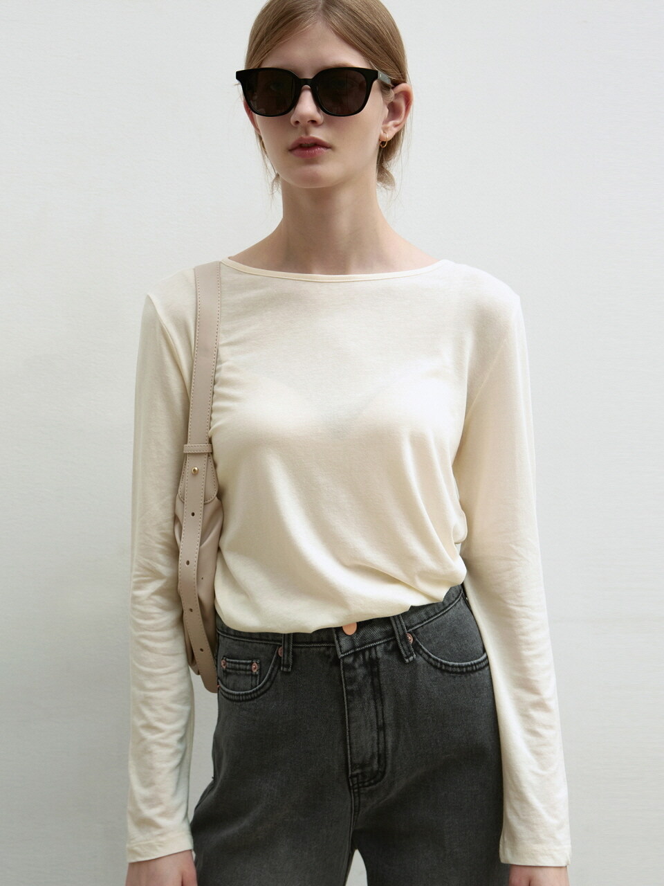 NICK&NICOLE Essential Boat Neck Top