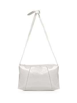 NICK&NICOLE Glossy Square Shoulder Bag [Light Gray]