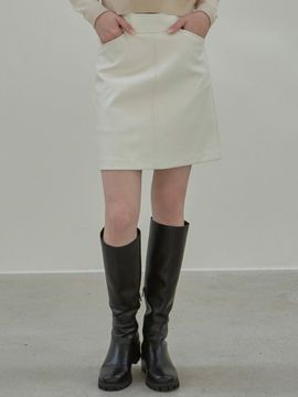 NICK&NICOLE Leather Mini Skirt