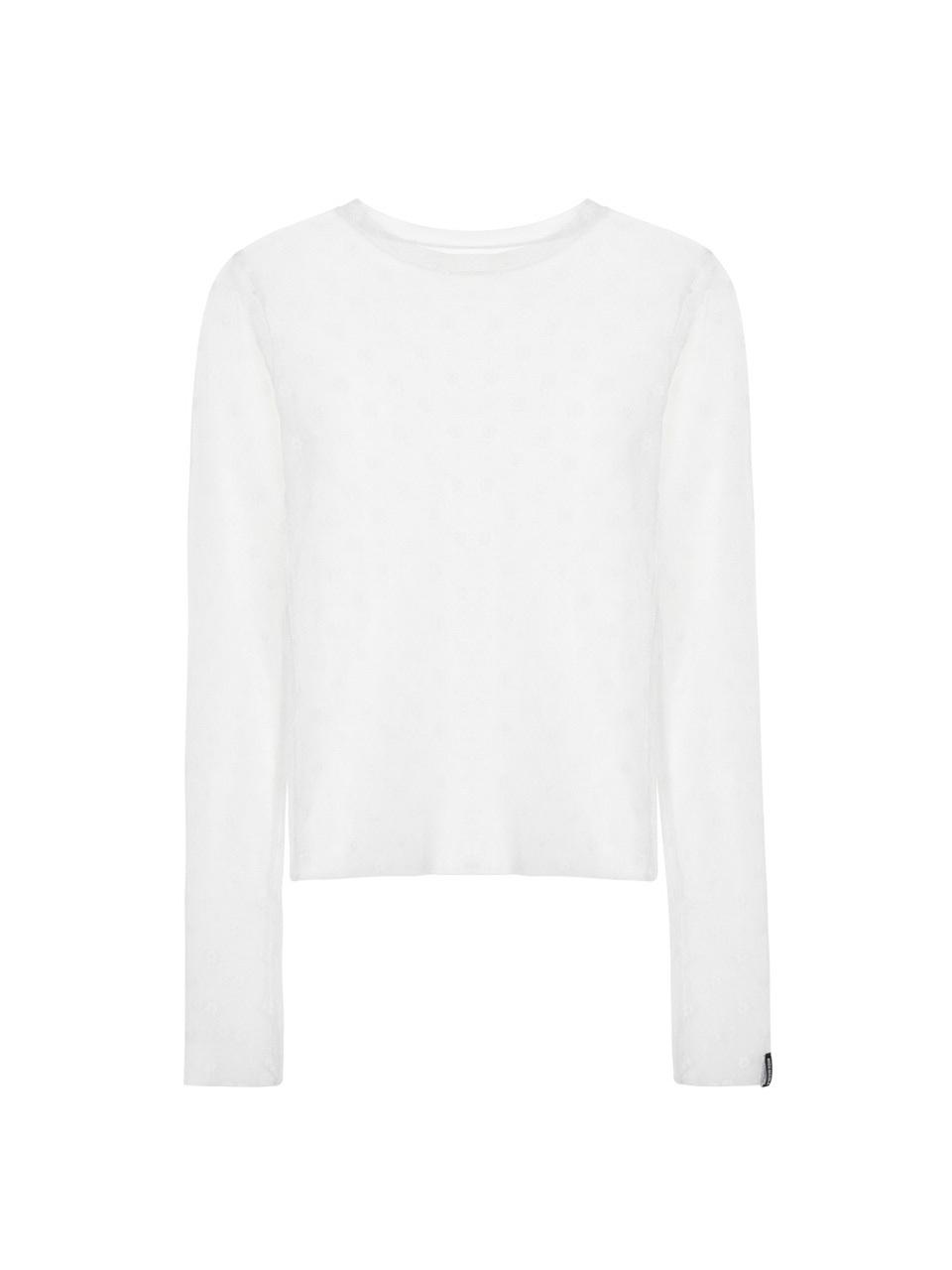 NICK&NICOLE MASH FLOWER PATTERN TOP [WHITE]