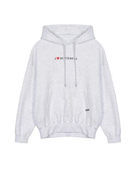 NICK&NICOLE Minimal Butterfly Oversized Hoodie [Melange]