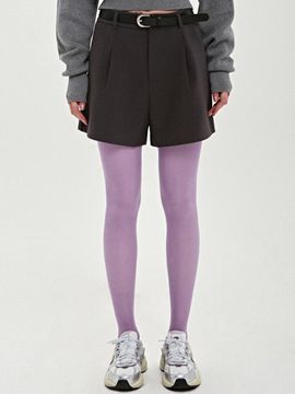 NICK&NICOLE Minimal Half Pintuck Tailored Pants [Charcoal]