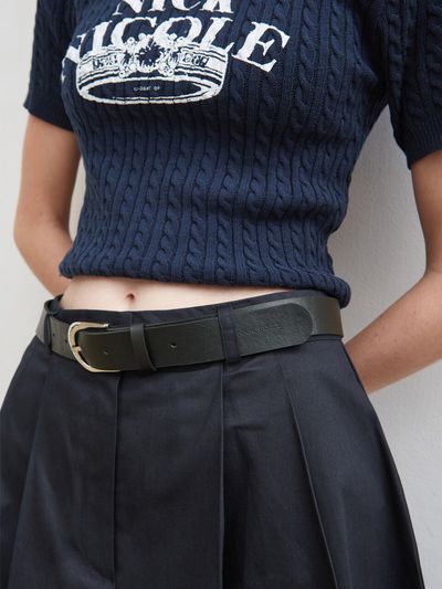 NICK&NICOLE Nicole Basic Leather Belt - 2 Colors