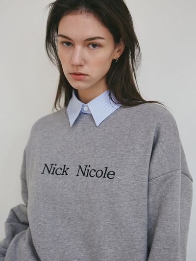 NICK&NICOLE Nicole Classic Logo Sweatshirt_Gray