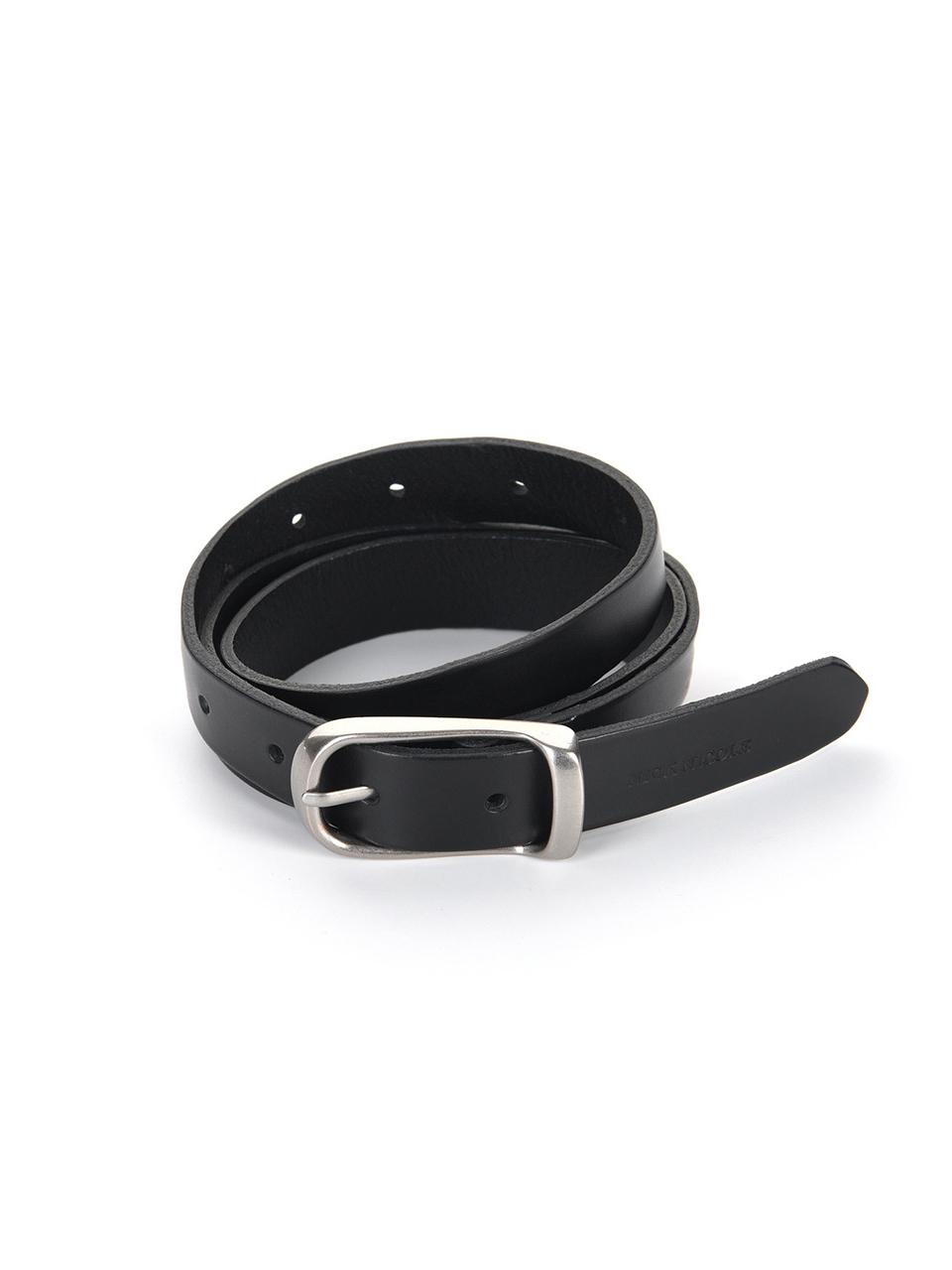 NICK&NICOLE NICOLE STANDARD LEATHER BELT [BLACK]