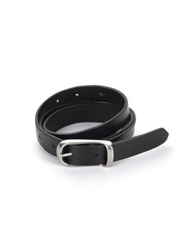 NICK&NICOLE NICOLE STANDARD LEATHER BELT [BLACK]