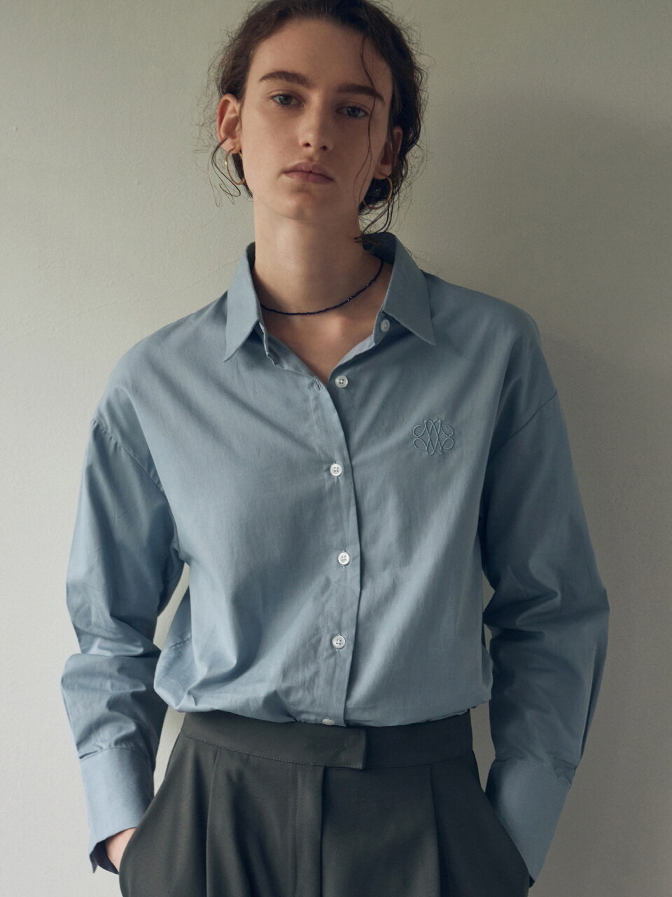 NICK&NICOLE Nicole Standard Oxford Shirt (Indi Blue)